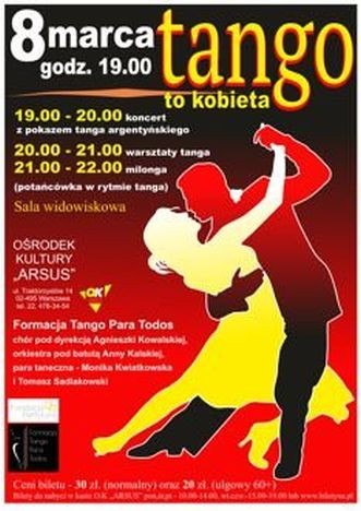 Tango to kobieta - koncert i pokaz w Ursusie - City Media