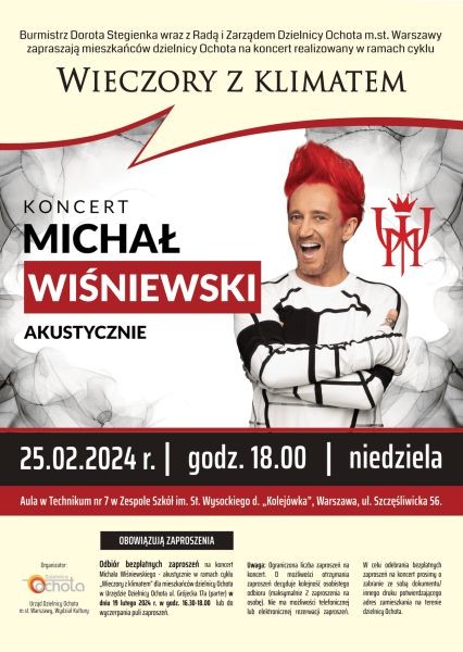 Bezpłatne zaproszenia na koncert Michała Wiśniewskiego na Ochocie - City Media