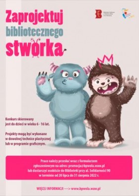 Biblioteczny stworek - konkurs na Woli