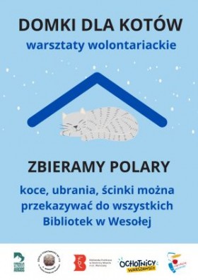 Zbiórka polarów dla kotów w Wesołej