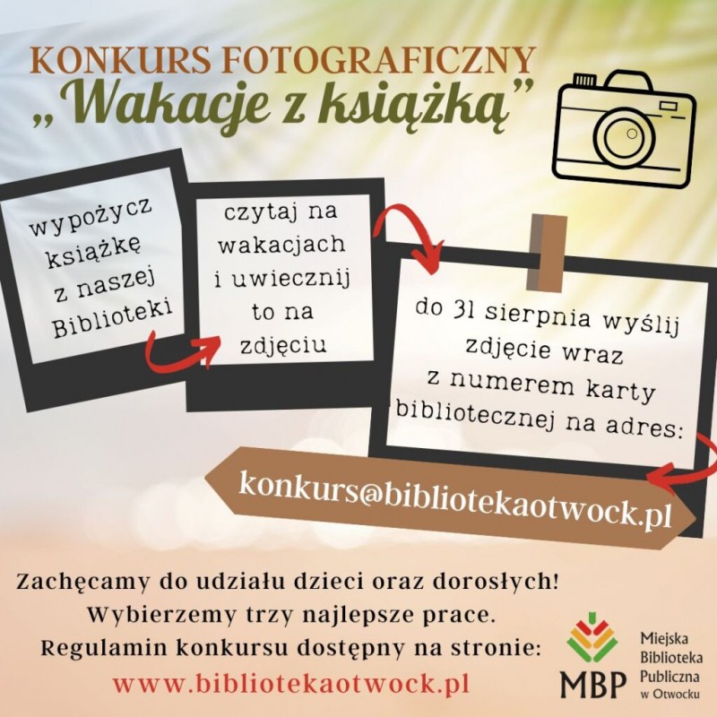 Wakacje z Książką - konkurs w Otwocku