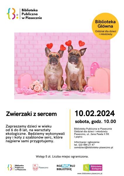 Zwierzaki z sercem - warsztaty w Piasecznie - City Media