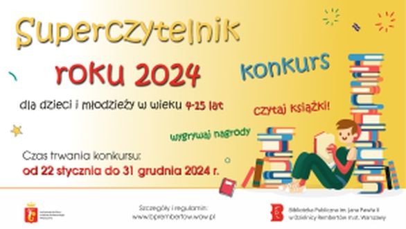 Superczytelnik roku 2024 w Rembertowie - konkurs