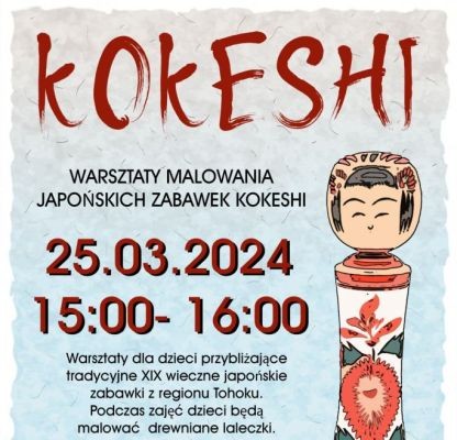 Tworzenie Japońskich zabawek Kokeshi - warsztaty w Wawrze - City Media