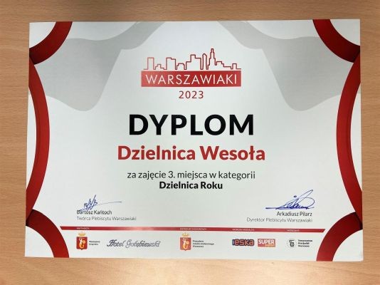 Wesoła na podium plebiscytu Warszawiaki 2023