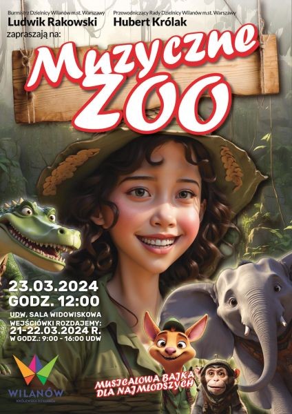 Muzyczne zoo - spektakl dla dzieci w Wilanowie - City Media