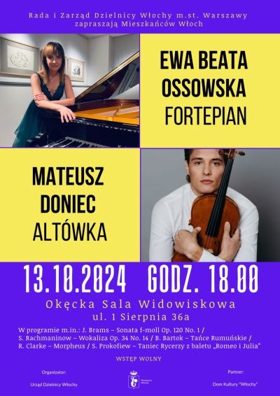 Ewa Beata Ossowska i Mateusz Dońca - koncert we Włochach - City Media