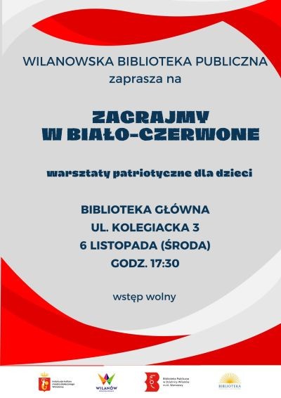 Zagrajmy w biało-czerwone - warsztaty dla dzieci w Wilanowie - City Media