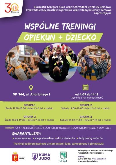 Rodzinne treningi judo na Bemowie - City Media