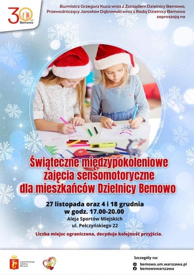 Świąteczne międzypokoleniowe zajęcia sensomotoryczne na Bemowie - City Media