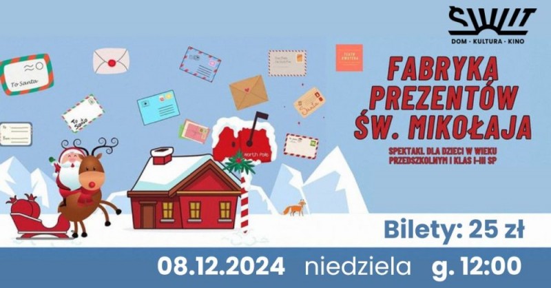 Fabryka prezentów Świętego Mikołaja - spektakl na Targówku - City Media
