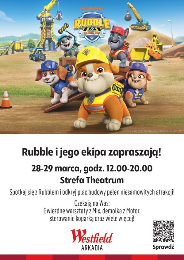Rubble i jego ekipa - atrakcje dla dzieci w Śródmieściu - City Media