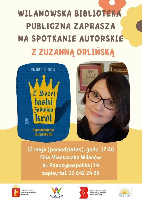 Spotkanie autorskie z Zuzanną Orlińską w Wilanowie - City Media