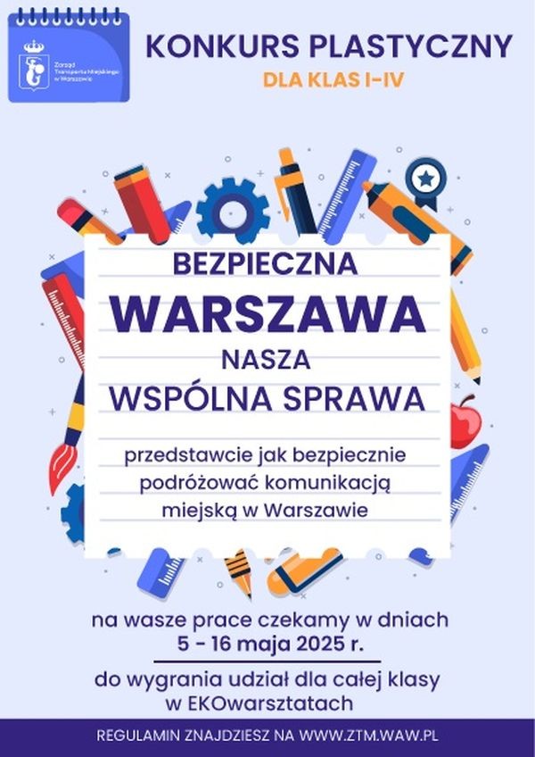 Konkurs z klasą na Pradze Południe - bezpieczna podróż komunikacją miejską