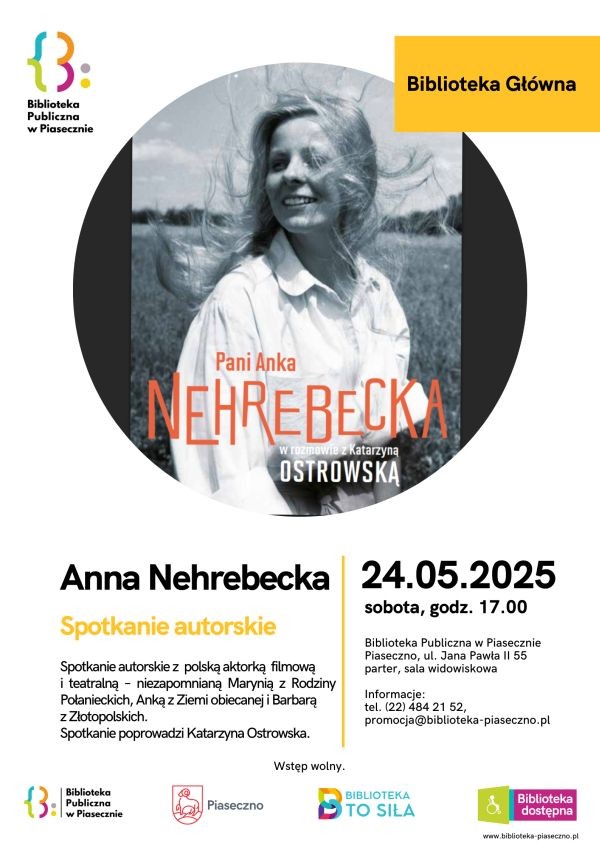 Spotkanie autorskie z Anną Nehrebecką w Piasecznie - City Media