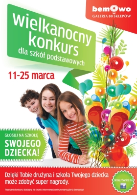 Konkurs na najpiękniejszą Palmę Wielkanocną dla uczniów szkół podstawowych dzielnic Bemowo, Bielan, Żoliborza. 